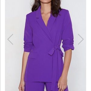 Nasty Gal Purple Suit Co-Ord